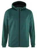 Kurtki męskie - Craft ADV Unify FZ Hood, męska kurtka z kapturem 3XL, opal, poliester z recyklingu, ergonomiczne, elastyczne dopasowanie, kaptur ze ściągaczem, 2 kieszenie, bluza z kapturem, męska kurtka treningowa - miniaturka - grafika 1