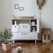 Komody dla dzieci - Komoda piaskowy beż river - miniaturka - grafika 1