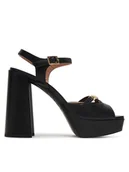 Sandały damskie - LOVE MOSCHINO Sandały JA1604CG1OIE0000 Czarny - miniaturka - grafika 1