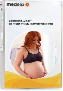 Bielizna ciążowa - Medela Biustonosz Cindy- czarny / XL Biustonosz dla kobiet w ciąży i karmiących piersią - grafika 1