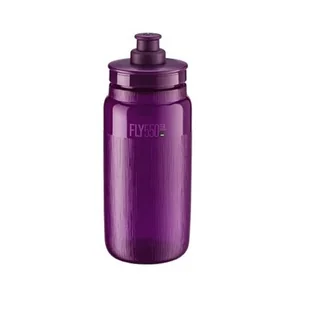 Bidon ELITE Fly Tex 550 ml Przezroczysto-purpurowy - Shakery i bidony sportowe - miniaturka - grafika 1
