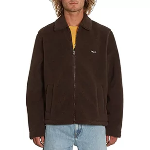 Volcom Męska kurtka Edwart Sherpa, ciemnobrązowa, XL, ciemnobrązowy, XL - Kurtki męskie - miniaturka - grafika 1