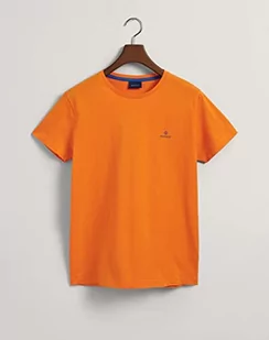 GANT Męska koszulka polo z logo Contrast Logo SS, Persimmon Orange, Persimmon Orange, M - Koszulki męskie - miniaturka - grafika 1