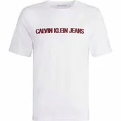 Koszulki męskie - Calvin Klein Jeans Embroidery, koszulka męska, biała, Rozmiar XXL - miniaturka - grafika 1