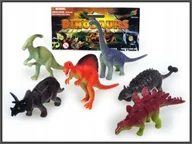 Figurki dla dzieci - Hipo Dinozaury 6szt 10-14cm w worku - miniaturka - grafika 1