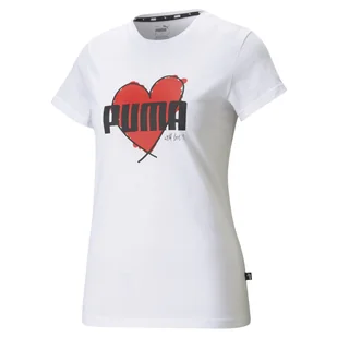 PUMA KOSZULKA HEART 58789702 r M - Koszulki i topy damskie - miniaturka - grafika 1