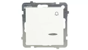 Ospel AS ECRU WYŁĄCZNIK ZWIERNY DZWONEK Z PODŚWIETLENIEM ŁP-6GS/M/27 - Wyłączniki światła i elektryczne - miniaturka - grafika 1