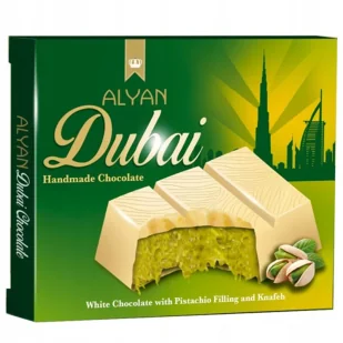 Czekolada Alyan Dubai Biała 100g - Czekolada - miniaturka - grafika 1
