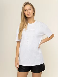 Koszulki i topy damskie - Guess T-Shirt W01I92 K7DN0 Biały Regular Fit - grafika 1