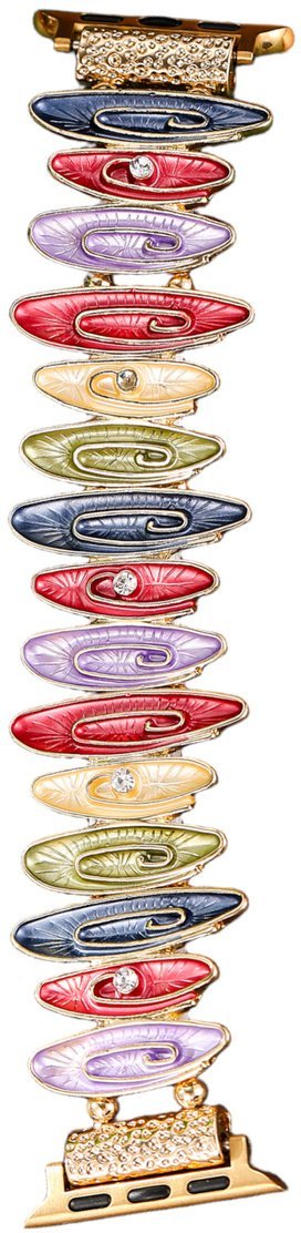 GlacierX bransoleta do smartwatcha Gleam Waves Stretch Bracelet Joyful Splash do Apple Watch 38/40/41mm Wielokolorowa