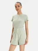 Koszulki i topy damskie - Champion T-Shirt E10013 Zielony Regular Fit - miniaturka - grafika 1