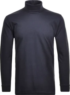RAGMAN Sweter męski z golfem - długi rękaw, basic golf, regular fit, single jersey, jednokolorowy granatowy XL - Swetry męskie - miniaturka - grafika 1
