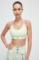 Bielizna sportowa damska - Reebok biustonosz sportowy Lux kolor zielony gładki - miniaturka - grafika 1