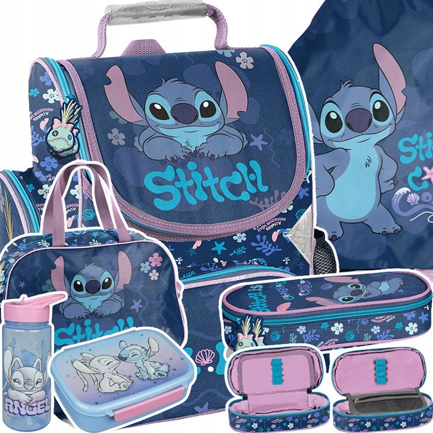 Tornister Szkolny Dla Dziewczynki Plecak Stitch Stich Cool Torba Zestaw
