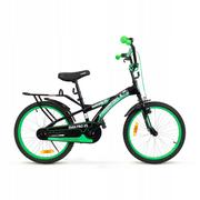Rowery - Rowerek Dziecięcy Dla Chłopca 20 Cali Czarno-zielony - miniaturka - grafika 1