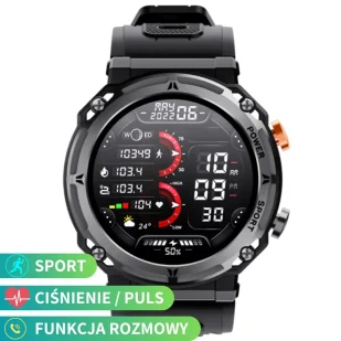 Rubicon RNCF25 Czarny - Smartwatch - miniaturka - grafika 1