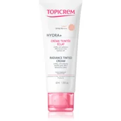 Kremy do twarzy - Topicrem UH FACE HYDRA+ Radiance Tinted Cream tonujący krem nawilżający SPF 40 odcień Light 40 ml - miniaturka - grafika 1