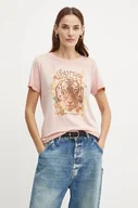 Koszulki sportowe damskie - Guess t-shirt damski kolor różowy W4BI42 K9SN1 - miniaturka - grafika 1