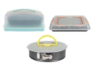 Formy do ciast - zenker Forma do pieczenia z pokrywką lub pojemnik na ciasto z blaszką - miniaturka - grafika 1