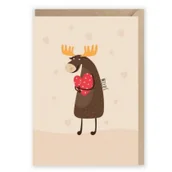 Kartki okolicznościowe i zaproszenia - Cardie Kartka okolicznościowa Miłoś, eko koperta K023 - miniaturka - grafika 1