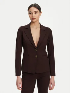 Marella Marynarka Debutto 2523916034 Brązowy Regular Fit - Marynarki i żakiety damskie - miniaturka - grafika 1