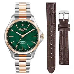Zegarek Roamer Sportiva Set Diamond 865847-49-70-50 - Zegarki męskie - miniaturka - grafika 1