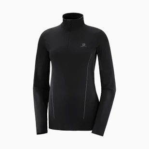 Koszulka damska Salomon  Comet Seamless HZ Black/Ebony XL - Koszulki i topy damskie - miniaturka - grafika 1