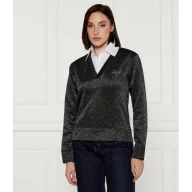 Bluzy damskie - Karl Lagerfeld Bluza lurex Regular Fit - miniaturka - grafika 1