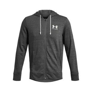 Męska Bluza UNDER ARMOUR UA RIVAL TERRY LC FZ 1370409-025 – Szary - Bluzy męskie - miniaturka - grafika 1