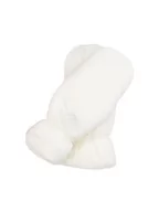 Rękawiczki - Beżowe rękawiczki damskie z jednym palcem - miniaturka - grafika 1