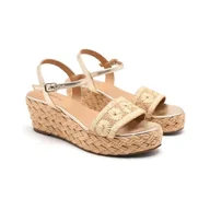 Espadryle damskie - GIOSEPPO CANDIA, sandały na koturnie espadryle damskie, naturalne, 37 EU, Naturalna, 37 EU - miniaturka - grafika 1