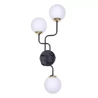 Lampy ścienne - Kaja Oświetlenie Kinkiet z białymi kulistymi kloszami na mały gwint K-4708 KARI K-4708 - miniaturka - grafika 1