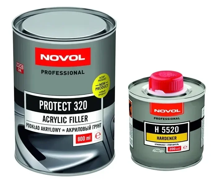 Novol Podkład Akrylowy Protect 320 1L Szary 4:1