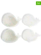 Sztućce dla dzieci - Filibabba Pojemniki (2 szt.) "Christian the Whale - Confetti" w kolorze białym na lunch - miniaturka - grafika 1