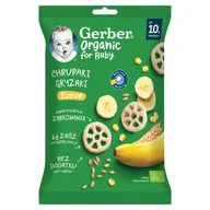 Przekąski dla dzieci - Gerber Organic Chrupaki gryzaki banan po 10. miesiącu 28 g - miniaturka - grafika 1
