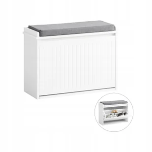 SoBuy Szafka na buty Komoda Ławka Korytarz stojak pudełko na buty FSR98-W - Szafki na buty - miniaturka - grafika 1