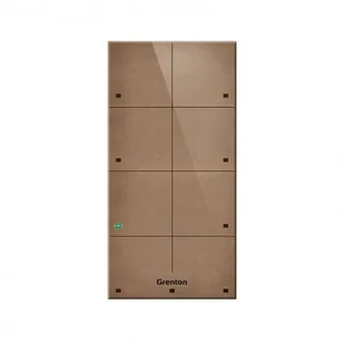 Grenton Panel dotykowy/ 8 pól dotykowych/ TF-Bus/ jasny, wykonany z naturalnej skóry front - Akcesoria do monitoringu - miniaturka - grafika 1