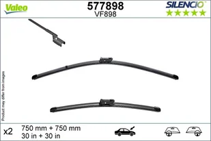 Pióro wycieraczki Valeo 577898 - Wycieraczki samochodowe - miniaturka - grafika 1