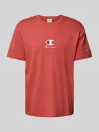 Koszulki męskie - T-shirt z wyhaftowanym logo - miniaturka - grafika 1