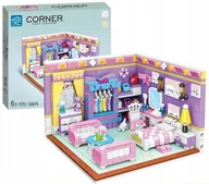 Klocki - Zestaw kreatywny mini klocki dla dziewczyn 639 elementów Sypialnia 00874 - miniaturka - grafika 1