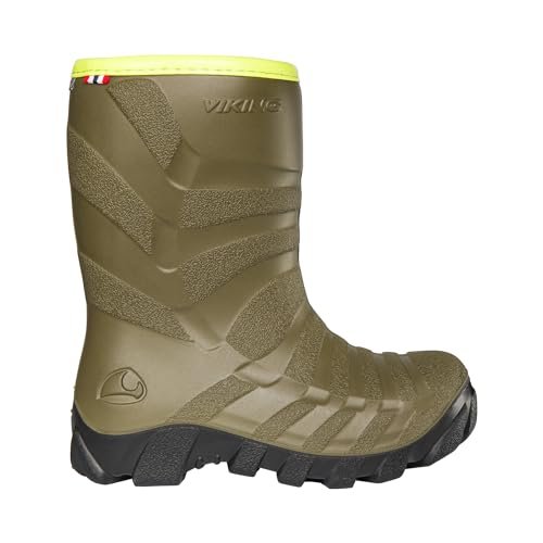 Viking Ultra ciepłe śniegowce dziecięce, uniseks, Khaki Black, 36 EU