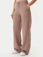 Spodnie sportowe damskie - Guess Spodnie dresowe V5BB12 KCX22 Beżowy Wide Leg - miniaturka - grafika 1