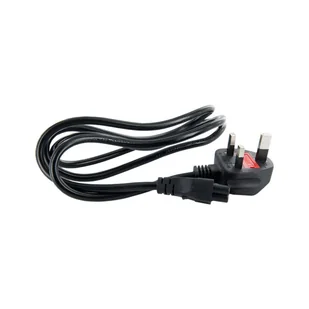 4World Kabel zasilający 1.5 m 3 żyłowy UK) czarny 08232-UK - Kable komputerowe i do monitorów - miniaturka - grafika 1
