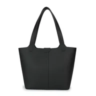 Torebki damskie - Carlheim Women's Totebags ELLA PREMIUM Genuine Leather, Black - miniaturka - grafika 1