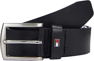 Paski - Tommy Hilfiger Pasek męski New Denton 3.5 Belt skórzany pasek, niebieski (Midnight), 85 - miniaturka - grafika 1