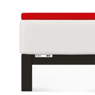 Prześcieradła - Prześcieradło Topper Schlafgut 90 x 190cm -100 x 220cm Red Deep 285 - miniaturka - grafika 1