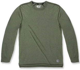 Carhartt Koszulka Carhartt LWD LongSleeve CHIVE HEATHER - Koszulki męskie - miniaturka - grafika 1