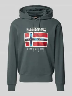 Bluza z kapturem i nadrukiem z logo model ‘BIG FLAG’ - Koszulki męskie - miniaturka - grafika 1