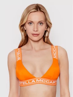 Stroje kąpielowe - Stella McCartney Góra od bikini Sporty Logo S7BY81570.84012 Pomarańczowy - grafika 1