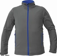 Odzież robocza - CERVA NAMSEN MAN KURTKA SOFTSHELLOWA Z KONTRASTOWYMI ZAMKAMI - szary S - miniaturka - grafika 1